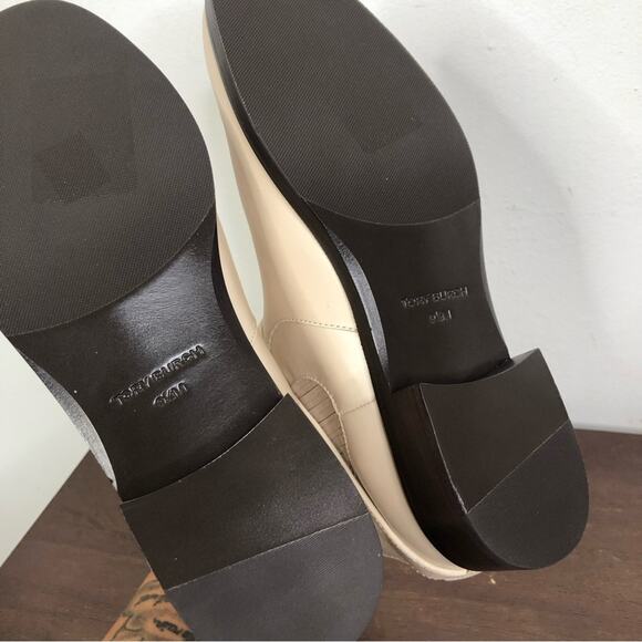 NEW Tory Burch T Hardware Leather Chelsea Boots in Dulce De Leche Size 9.5M - Picture 8 of 11